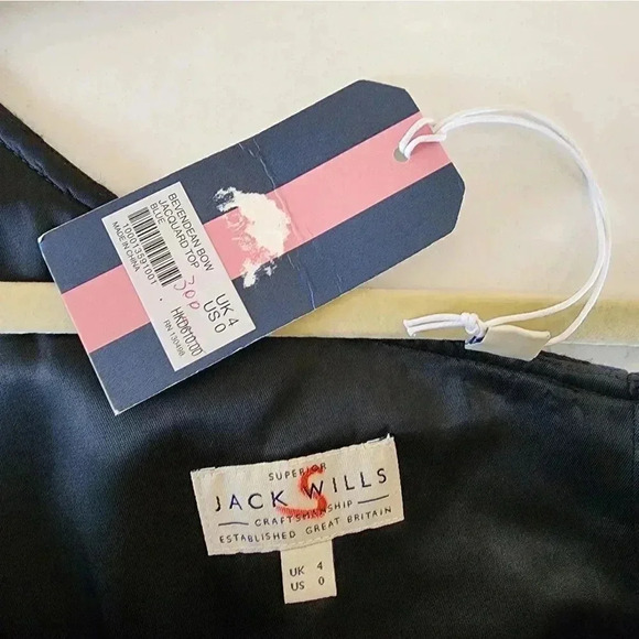 Jack Wills one shoulder bow crop top - Picture 11 of 16